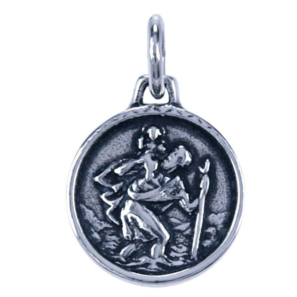 Zilver hanger Heilige Christoffel