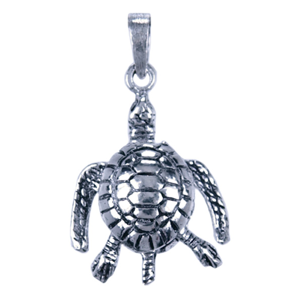 Zilver hanger Zee schildpad