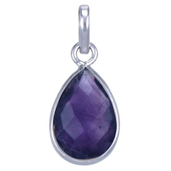 Zilver hanger Amethyst