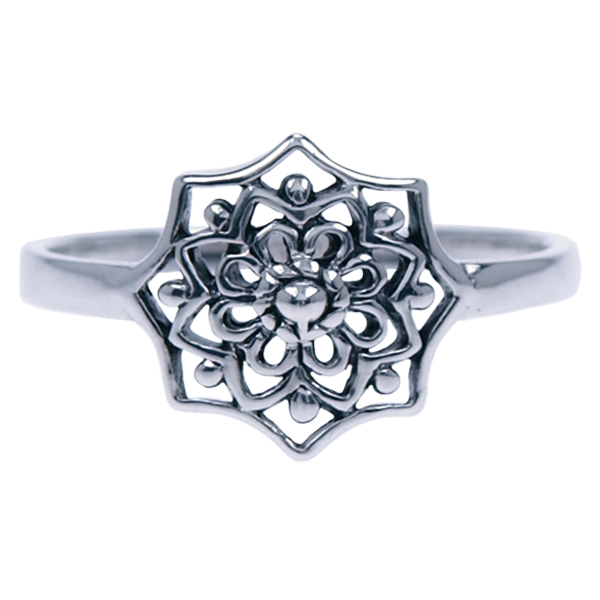 Zilver ring India stijl