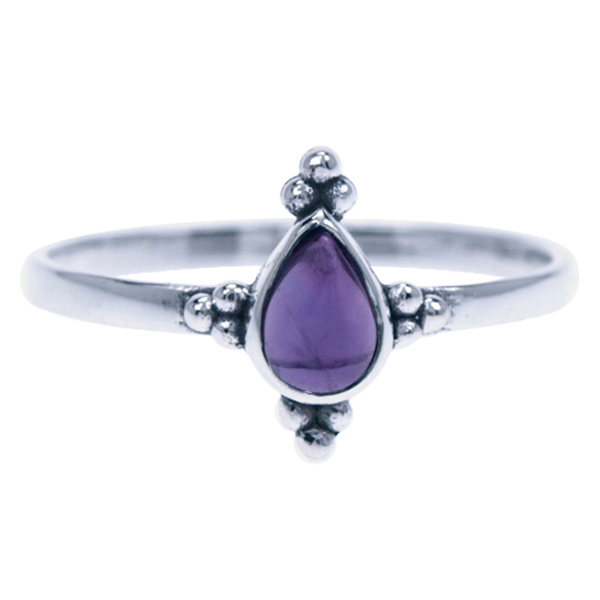 Zilver ring Amethyst