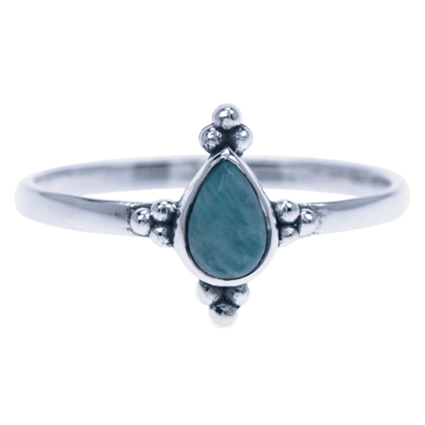 Zilver ring Amazoniet