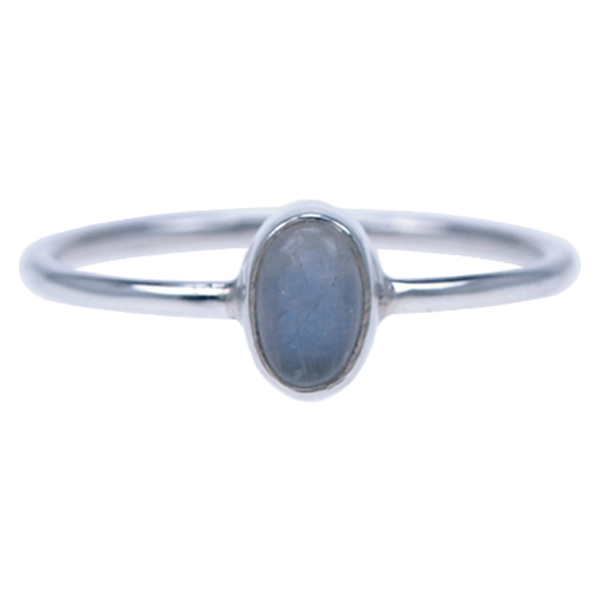 Zilver ring Maansteen
