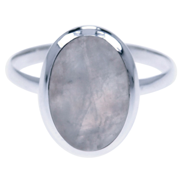 Zilver ring Maansteen
