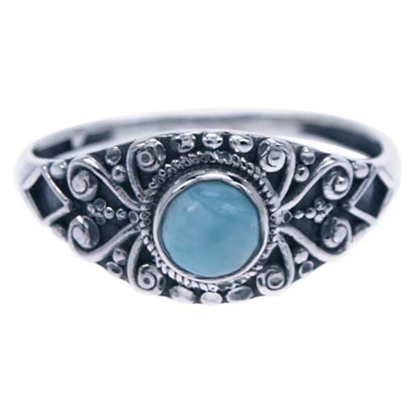 Zilver ring Larimar