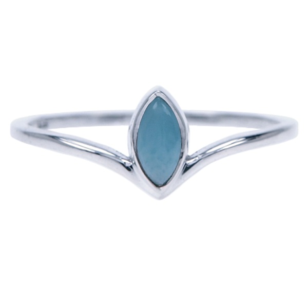 Zilver ring Larimar