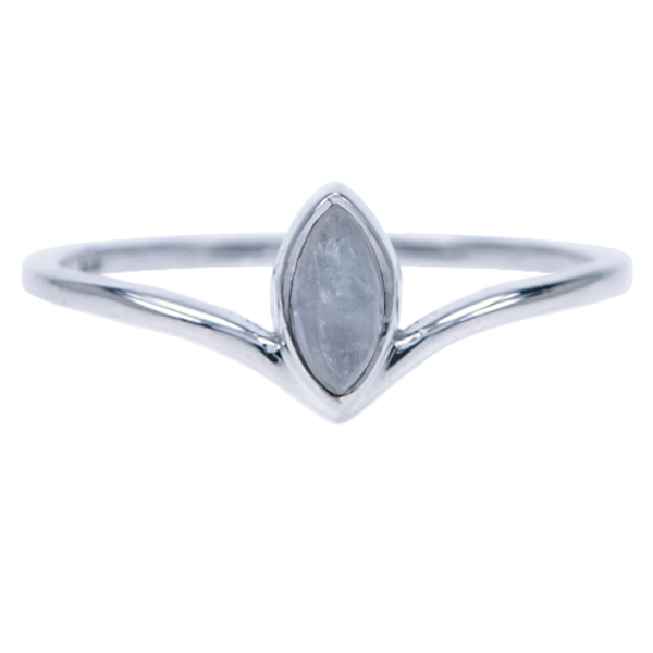 Zilver ring Maansteen