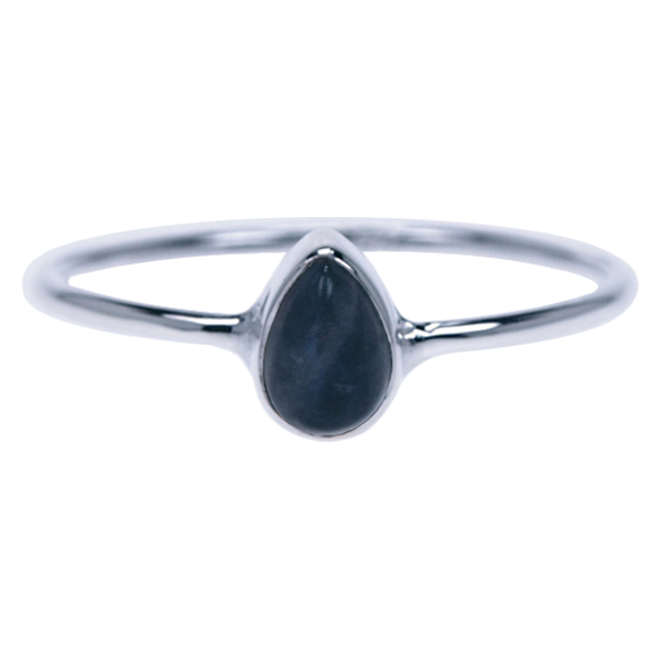 Zilver ring Labradoriet