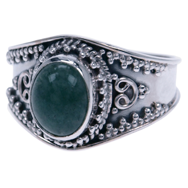 Zilver ring Aventurijn