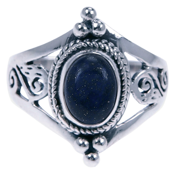 Zilver ring Lapis lazuli