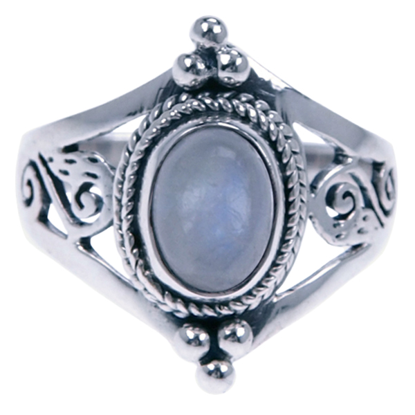 Zilver ring Maansteen