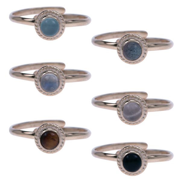Zilver ring GP Vingertop/teenring