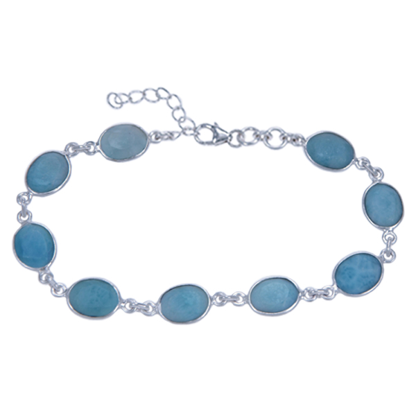 Zilver armband Larimar