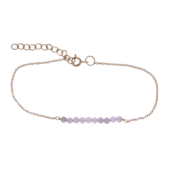 Zilver armband GP Rozenkwarts