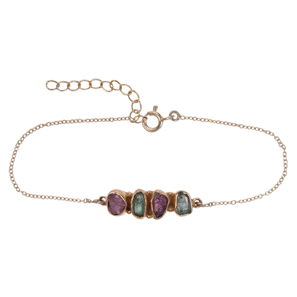 Zilver armband GP Tourmalijn