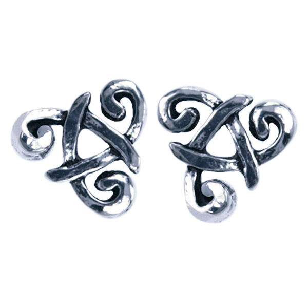 Zilver oorsteker Triskel