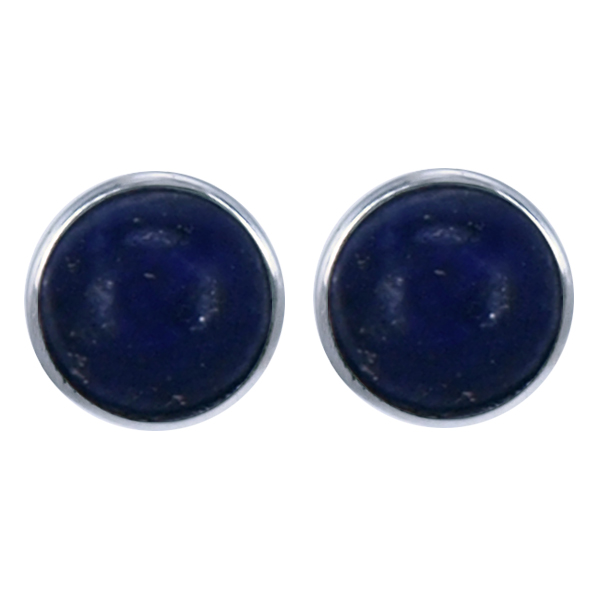 Zilver oorsteker Lapis lazuli