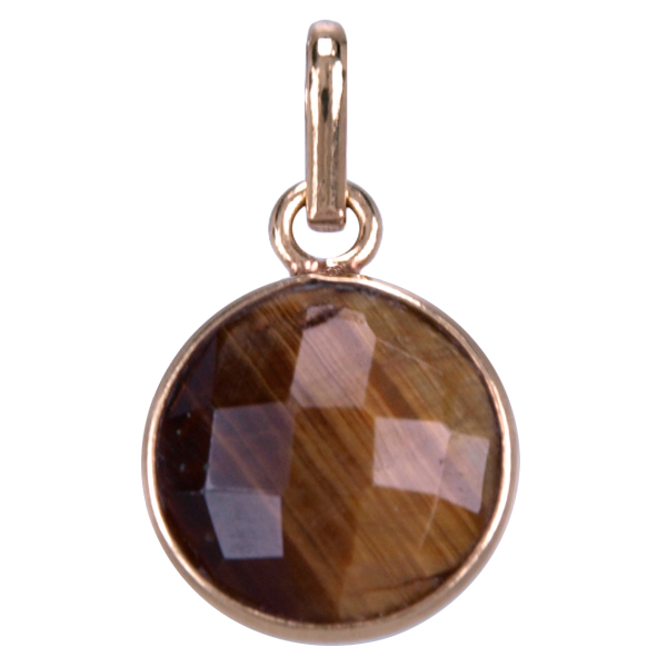Zilver hanger GP Tijgeroog