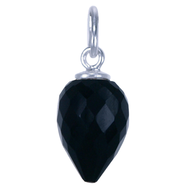 Zilver hanger Onyx