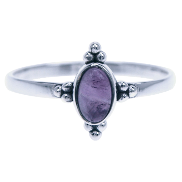 Zilver ring Amethyst