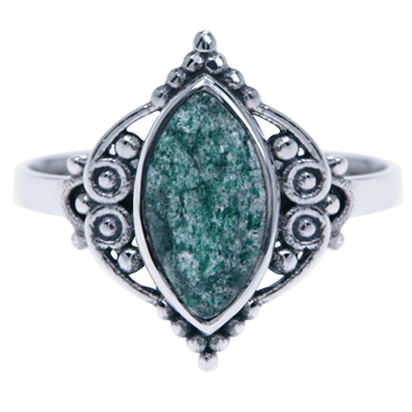Zilver ring Aventurijn