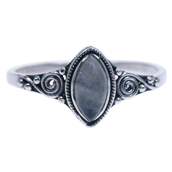 Zilver ring Maansteen