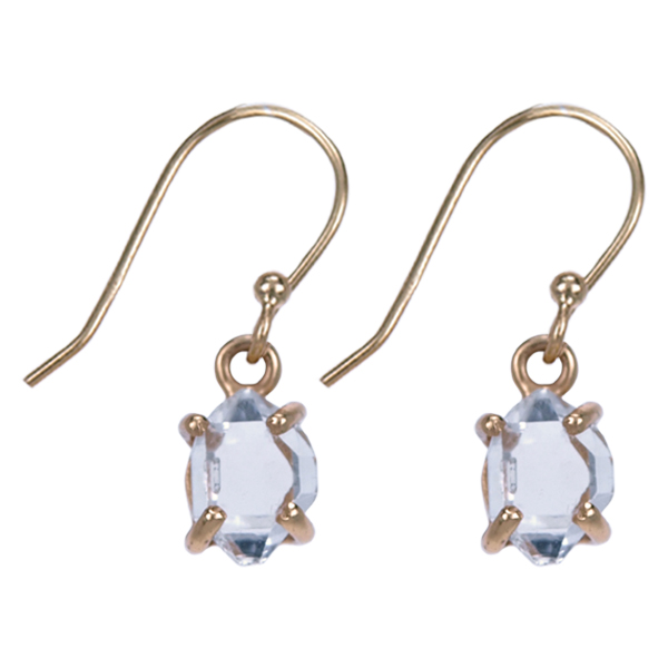 Zilver oorbel GP Hekimar diamant
