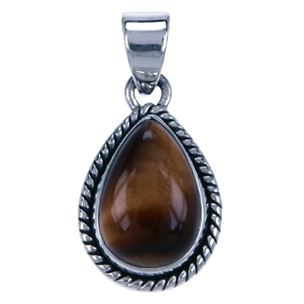 Zilver hanger Tijgeroog