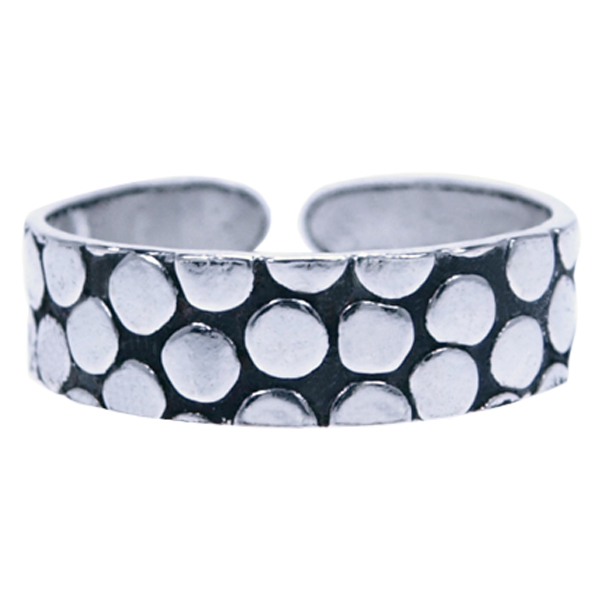 Zilver ring Vingertop/teenring