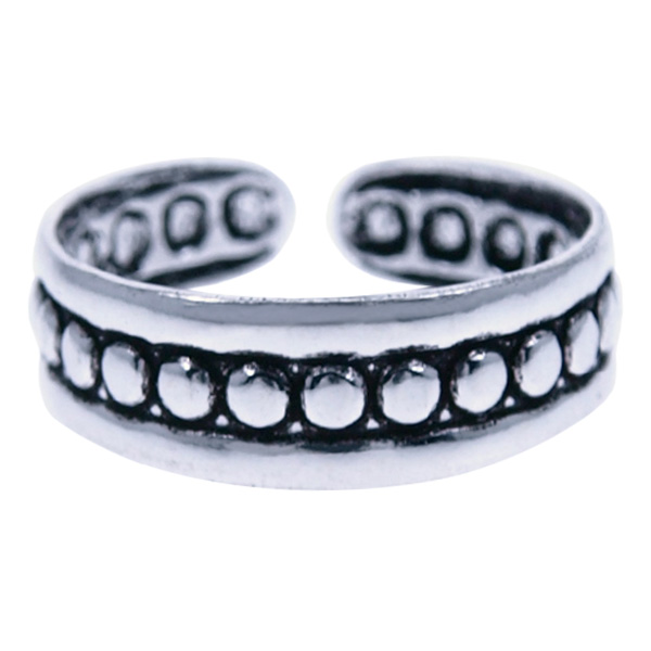 Zilver ring Vingertop/teenring