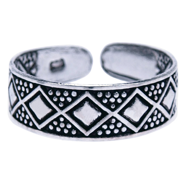 Zilver ring Vingertop/teenring