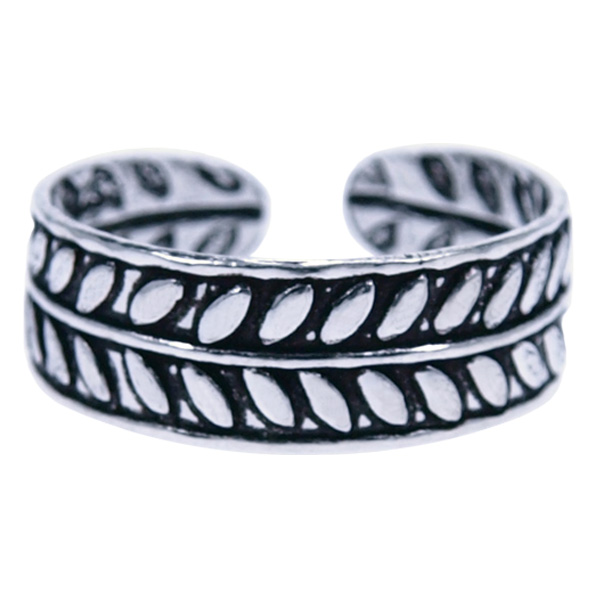 Zilver ring Vingertop/teenring