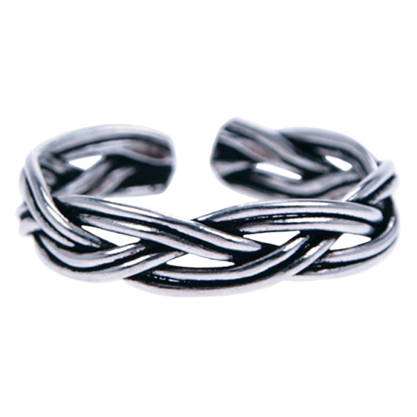 Zilver ring Vingertop/teenring