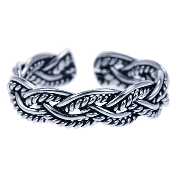 Zilver ring Vingertop/teenring