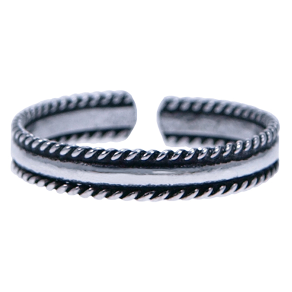 Zilver ring Vingertop/teenring
