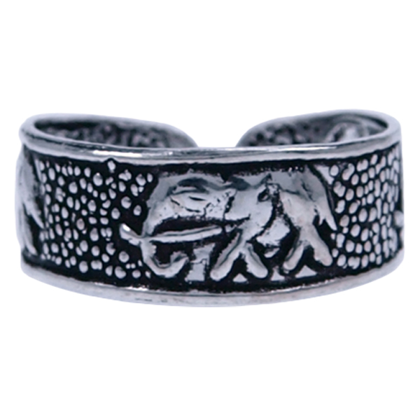 Zilver ring Vingertop/teenring