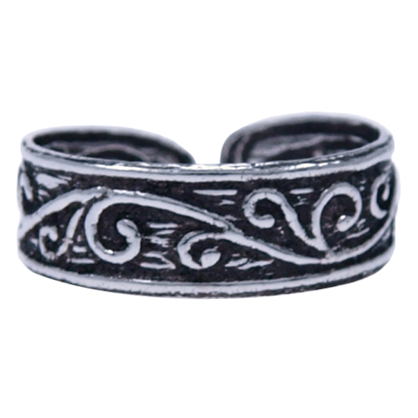 Zilver ring Vingertop/teenring