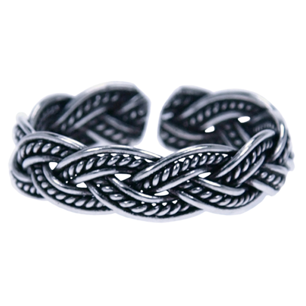 Zilver ring Vingertop/teenring