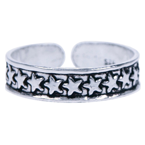 Zilver ring Vingertop/teenring