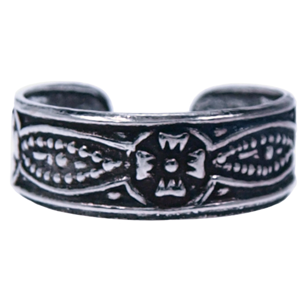 Zilver ring Vingertop/teenring