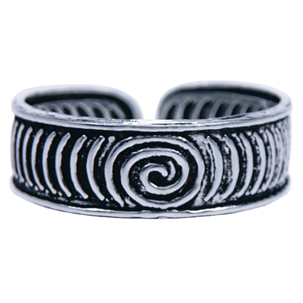 Zilver ring Vingertop/teenring