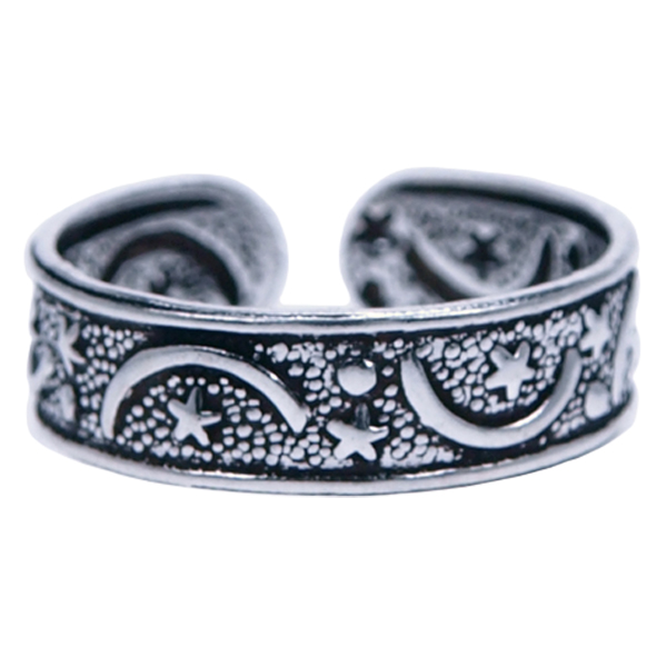 Zilver ring Vingertop/teenring