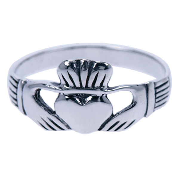 Zilver ring Claddagh